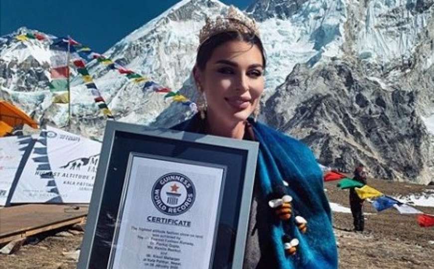 Lijepa Mostarka oborila Guinnessov rekord: Nosila reviju na samom vrhu svijeta