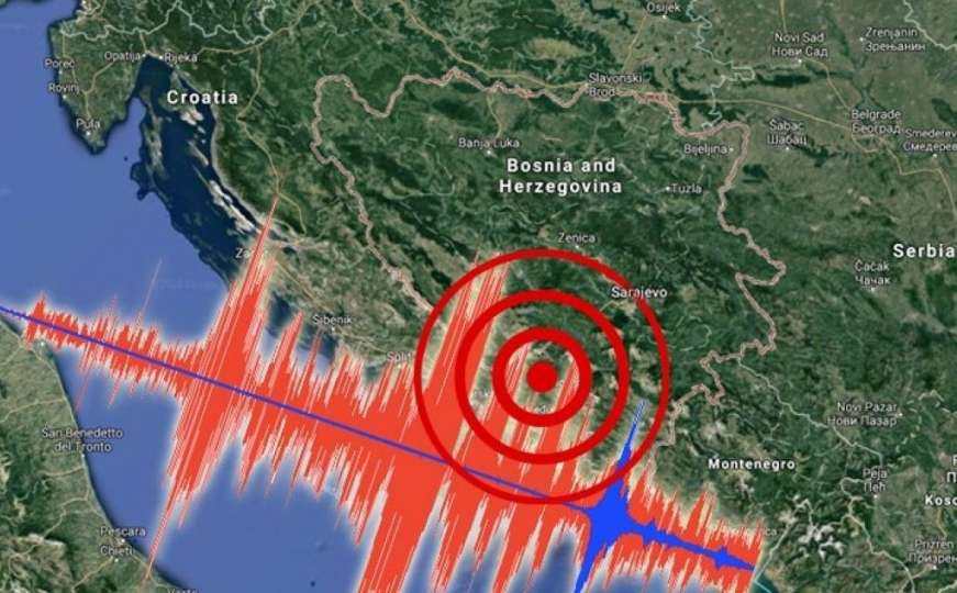 Tlo opet podrhtavalo: Novi potres pogodio BiH, jačina iznosila 2,4 po Richteru