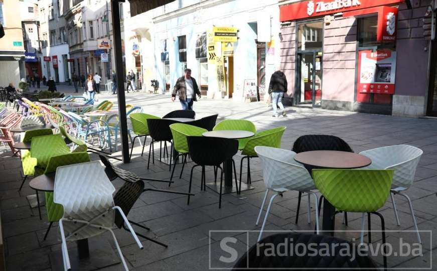 Sarajevo "pod ključem": Zatvoreni kafići i restorani, mali broj šetača
