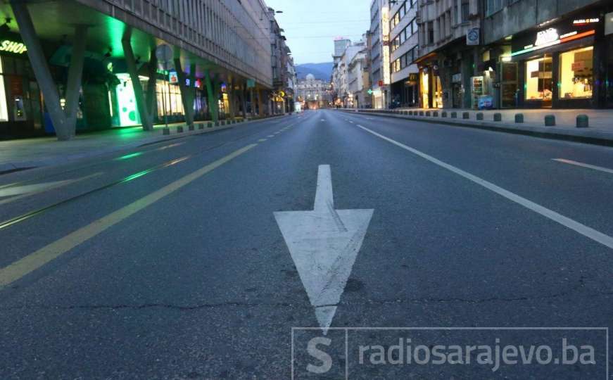 Počeo policijski sat u FBiH: Puste ulice u Sarajevu