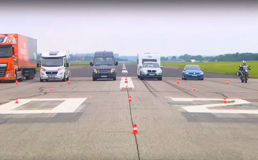 Test kočionog puta: Pogledajte koliko različitim vozilima treba da se zaustave