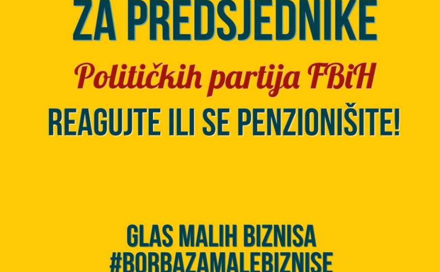 Poruka političarima u BiH: Izađite iz skloništa, vas ćemo kriviti za otkaze