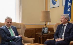 Predsjedavajući Predsjedništva BiH Džaferović sa Sattlerom