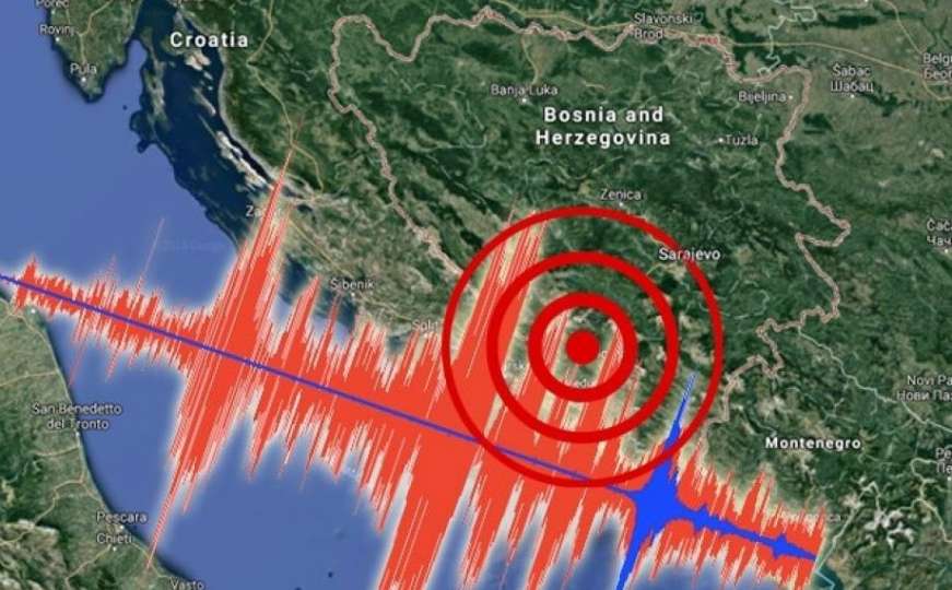 Zemljotres na jugu Bosne i Hercegovine, osjetio se i u Dubrovniku