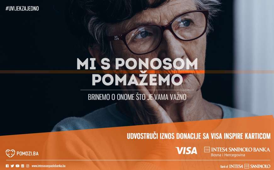 Intesa Sanpaolo Banka BiH i Visa pokreću lanac donacija za Pomozi.ba