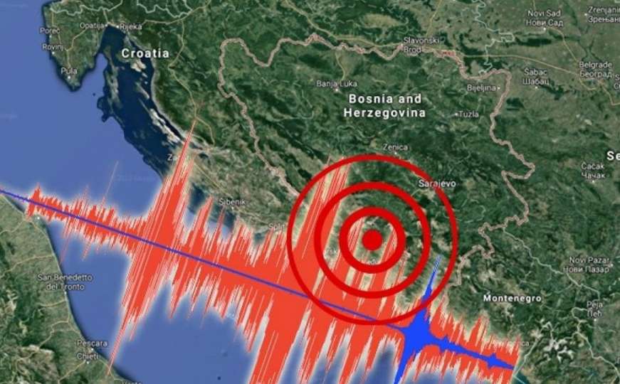 Zemljotres pogodio BiH: Prvi podaci pokazuju 4 stepena Richtera