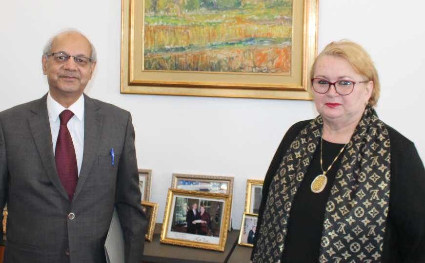 Ministrica Turković primila ambasadora Pakistana u BiH Khalida Raoa