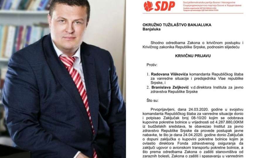 Vojin Mijatović: Nakon Hodžića i "Maline", podnio sam novu krivičnu prijavu