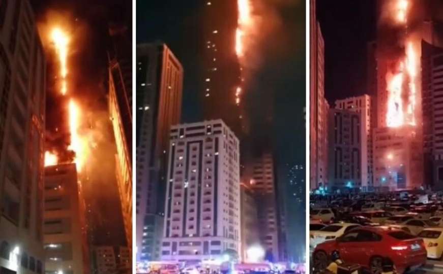 Vatrena stihija: Veliki požar zahvatio neboder od 48 spratova u Emiratima