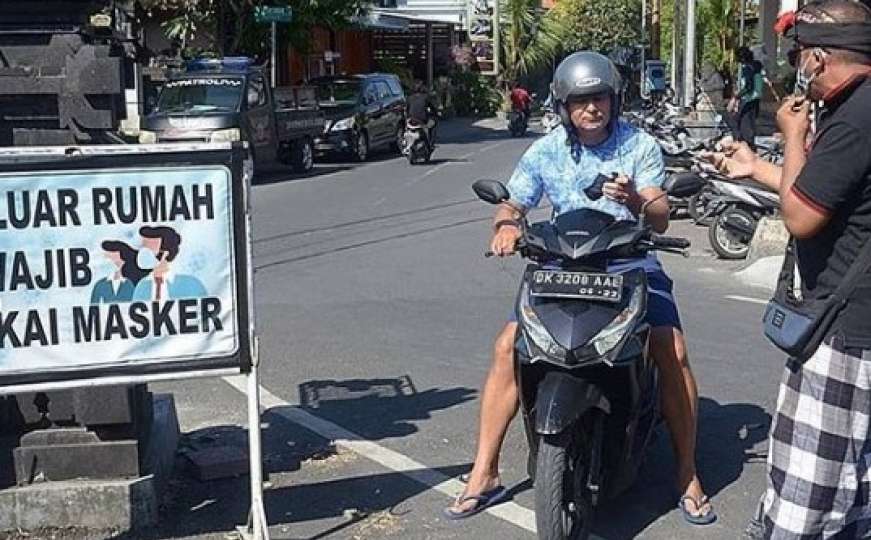 Inovativno: Evo kako policija na Baliju kažnjava one koji ne nose maske