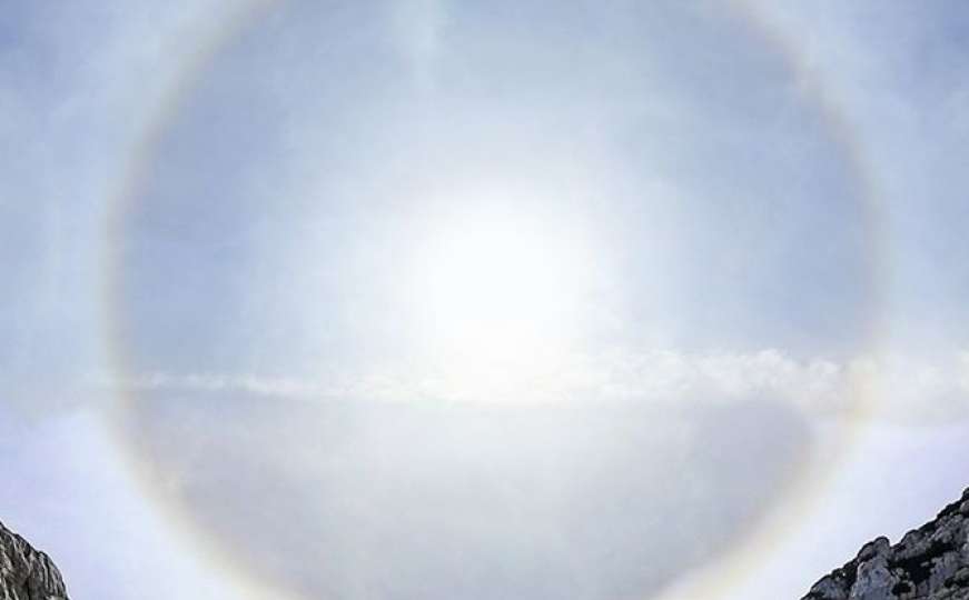 Čudesni Sunčev halo iznad Prenja: Spektakularna fotografija Dženada Džine