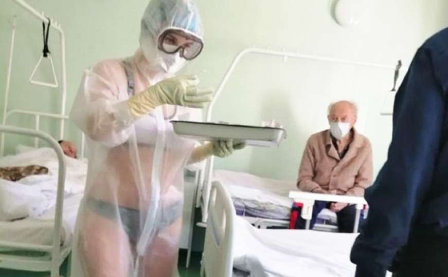 Covid-19: "Vatrena bolničarka" u bikiniju zapalila društvene mreže
