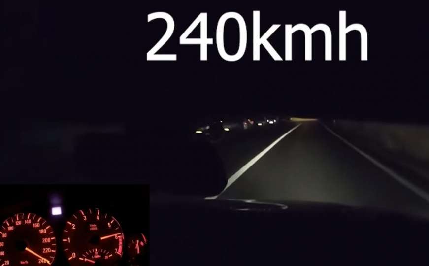 Objavio snimak kako vozi 240 km/h. Policija poručila: Znamo ko je