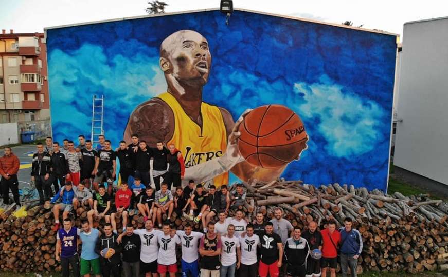 Jedan od najvećih murala u Europi posvećen Bryantu nacrtan u Bosanskoj Gradišci