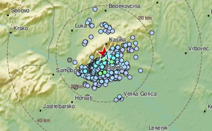 EMSC javlja: Zagreb potresao novi zemljotres