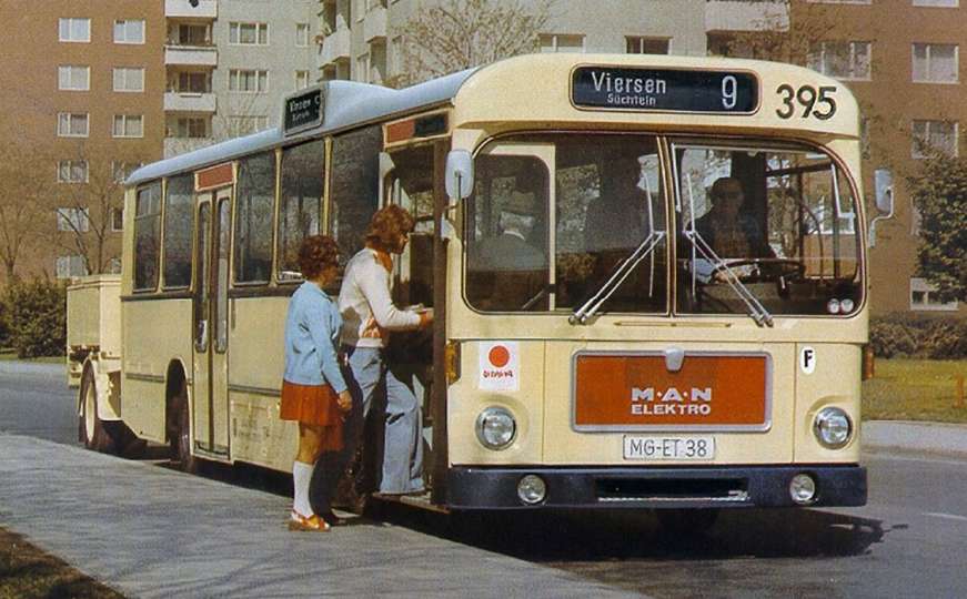 MAN se prisjetio klasika: Električni autobusi koji su vukli prikolicu s baterijama