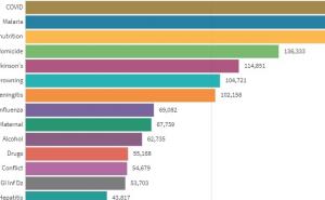Potresna animacija: Koliko je ljudi umrlo od COVID-a, a koliko od drugih faktora