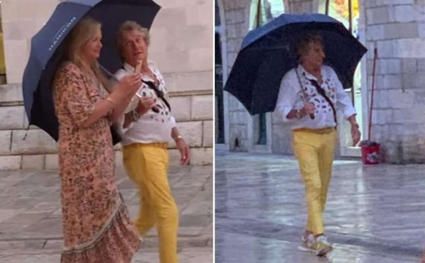 Nije da nema gostiju u Dubrovniku: Stigao je Rod Stewart sa suprugom