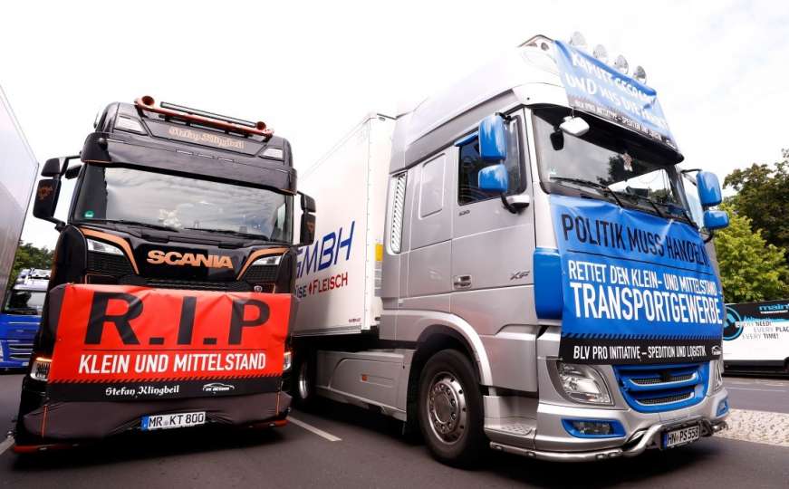 Protest njemačkih kamiondžija: Uništavaju nas transportne firme iz istočne Europe