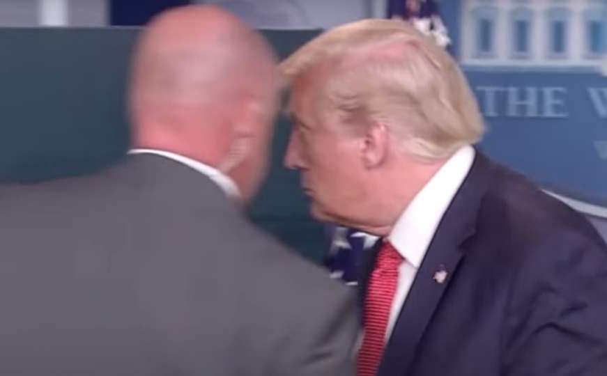 Pucnjava ispred Bijele kuće, Trumpa odveli s press konferencije