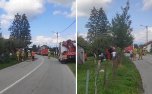 Prevrnuo se kamion bh. tablica pun mesa, vozač kaže: Zaljuljalo se i zanijelo tegljač