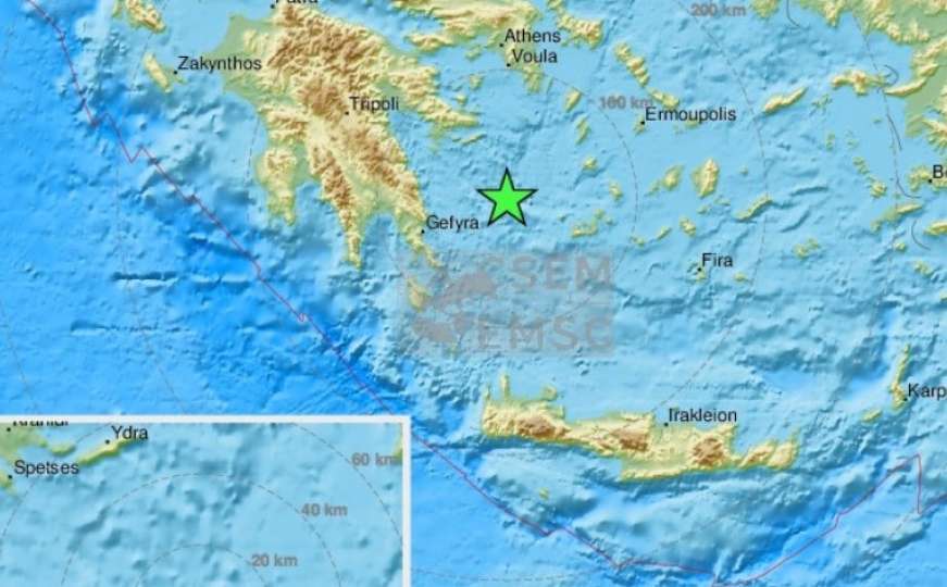 Snažan zemljotres pogodio Grčku