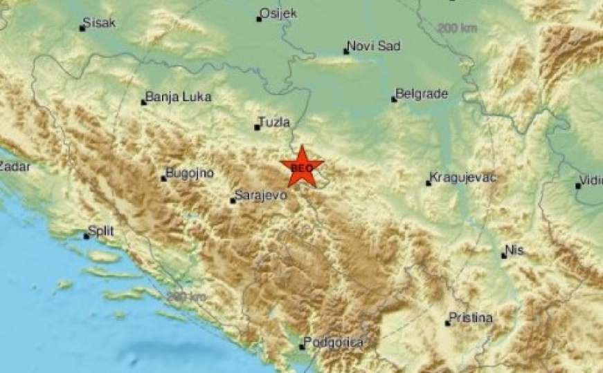 Novi zemljotres u BiH: Epicentar u blizini Tuzle