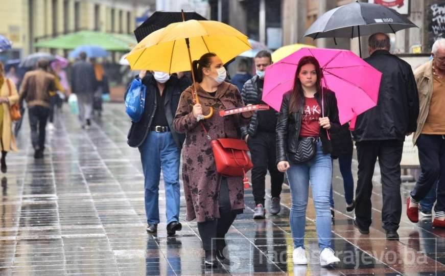 Poslije tropskih dana, kišovito i oblačno u BiH: Ovih dana nikuda bez kišobrana