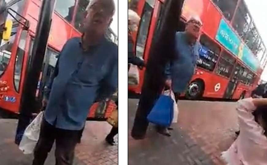 Šokantan snimak iz Londona: Čovjek vrijeđa muslimanku dok njeno dijete plače
