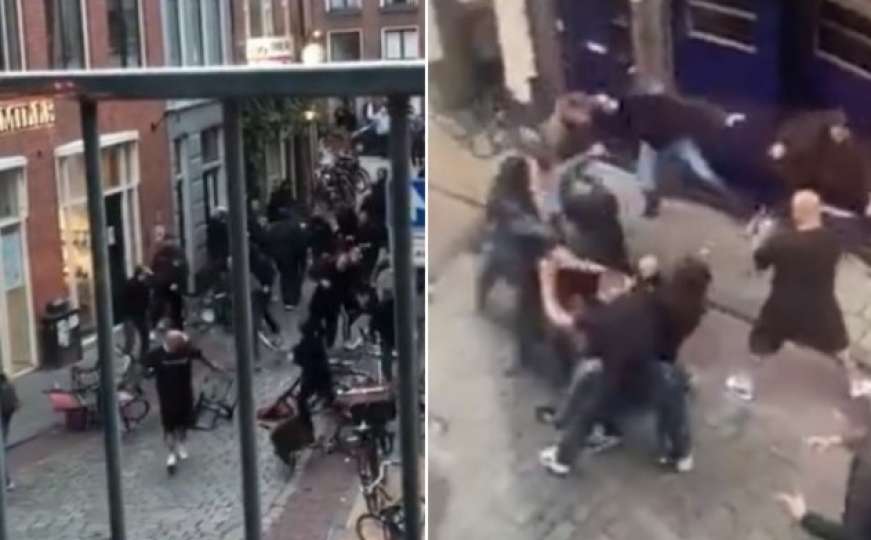 Haos u Nizozemskoj: Pogledajte žestoki sukob navijača u centru grada