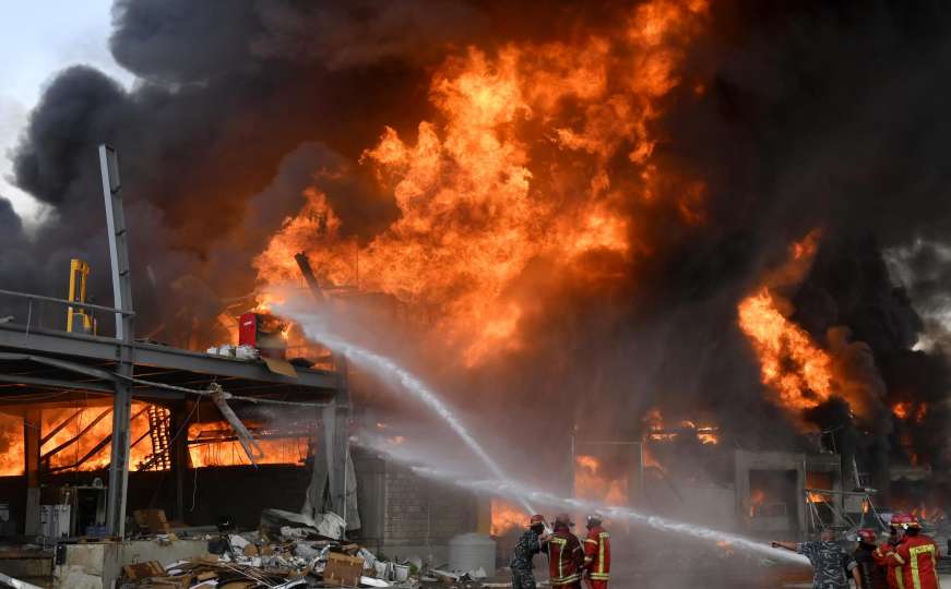 Opet nemirno u Bejrutu: U hangaru izbio veliki požar