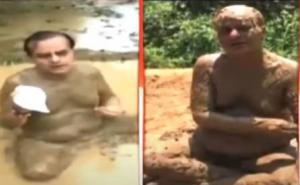 Političar koji je tvrdio da kupanje u blatu sprječava zarazu, dobio pozitivan test