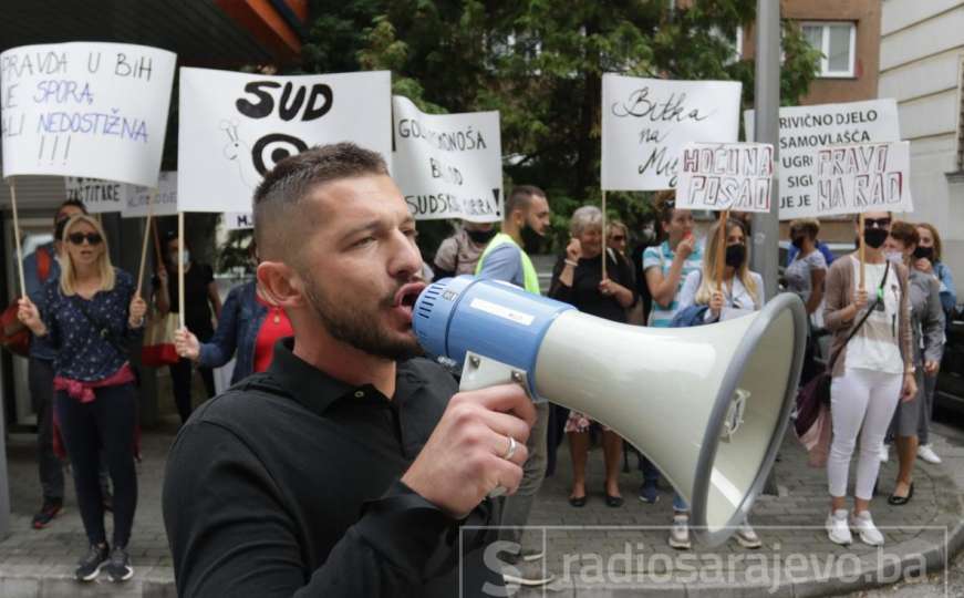 Novi protest radnika Agencije Poslovnost u Sarajevu