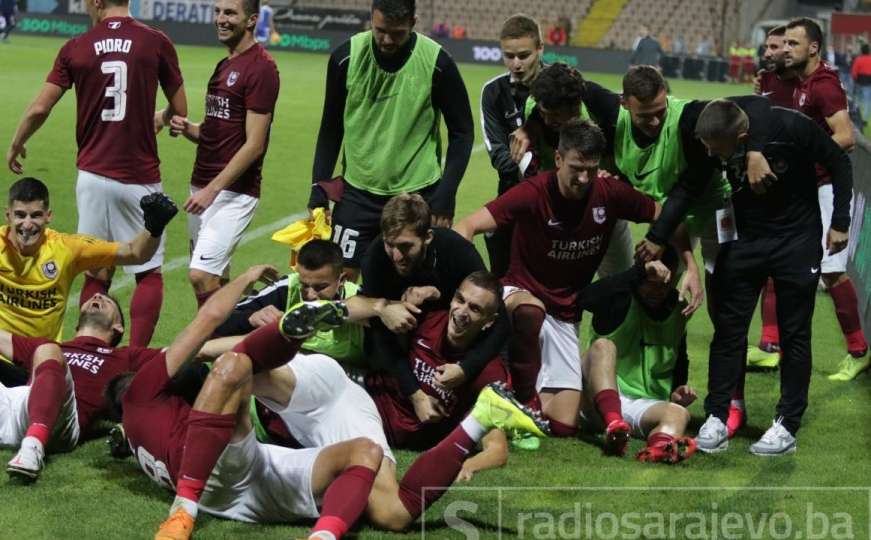 Veliko slavlje Bordo igrača nakon pobjede u Zenici