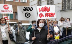 Nezadovoljni radnici Agencije Poslovnost nastavili proteste u Sarajevu