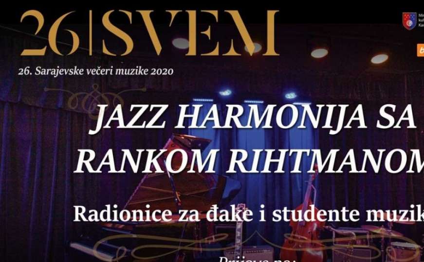 Sarajevske večeri muzike: Jazz harmonija sa Rankom Rihtmanom