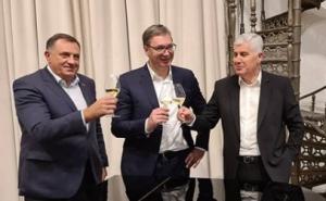 Dodik i Čović kod Vučića: "Razgovor prijatelja"