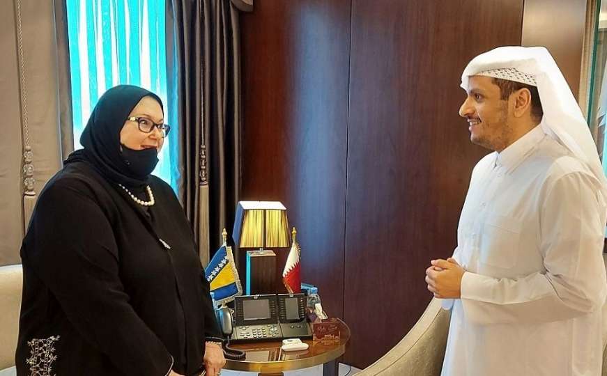 Bisera Turković u Dohi: Susret s šefom katarske diplomatije Al-Thanijem