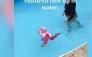 Snimak na kojem žena baca dijete u bazen šokirala mnoge