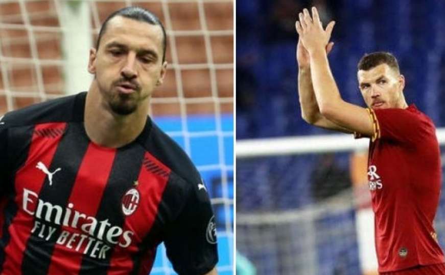 Prvi duel kolosa počeo vrlo zanimljivo: Ibrahimović ohladio Romu, ali Džeko uzvratio