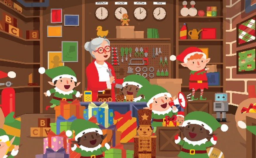 Beba je skrivena u kući Djeda Mraza: Pronađite je