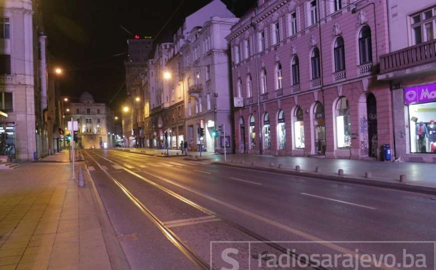 Ulice Sarajeva ponovo prazne: Počelo provođenje nove mjere u FBiH