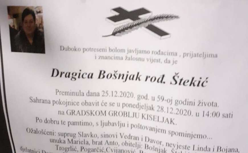 Korona odnosi živote zdravstvenih radnika u BiH: Preminula Dragica Bošnjak