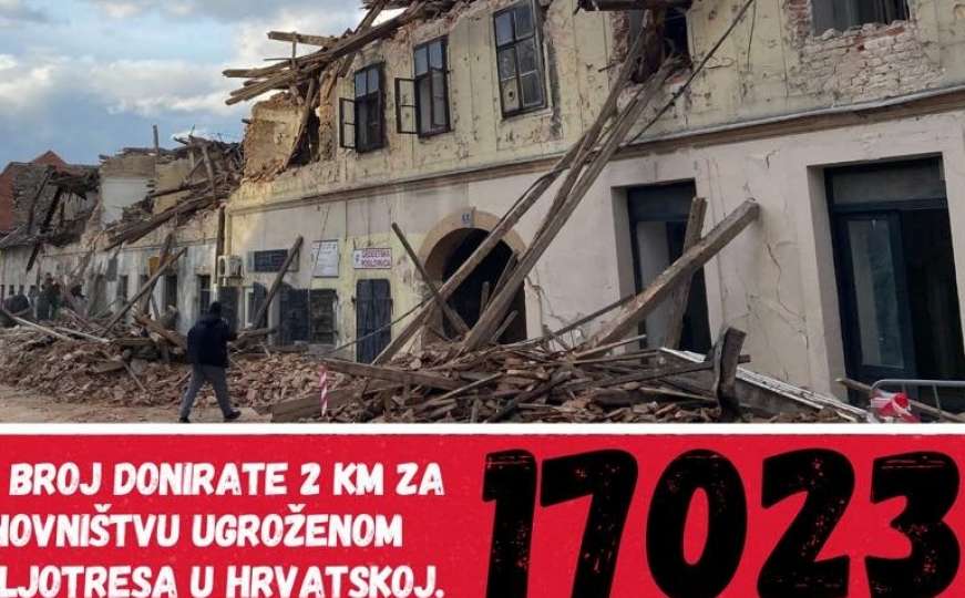 Crveni križ FBiH: Aktiviran humanitarni broj za pomoć građanima Hrvatske