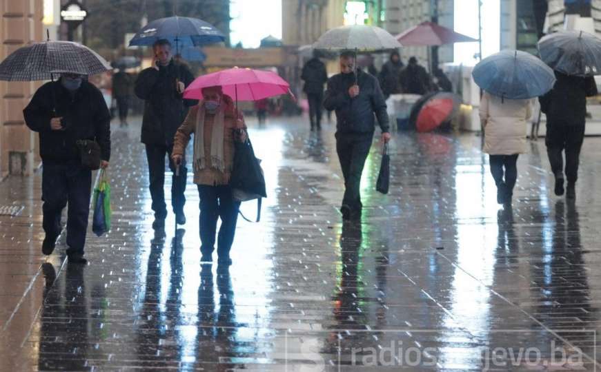 Upaljen žuti meteoalaram u BiH zbog obilnih padavina i vjetra