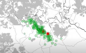 Pogledajte snimak koji pokazuje sve zemljotrese oko Petrinje u dva dana
