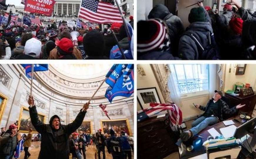 Šokantne fotografije iz srca američke demokratije: Neviđeni prizori nereda u Kongresu