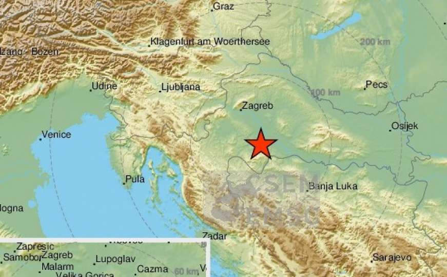 Tlo ne miruje: Novi potres u Hrvatskoj, osjetio se širom Slavonije