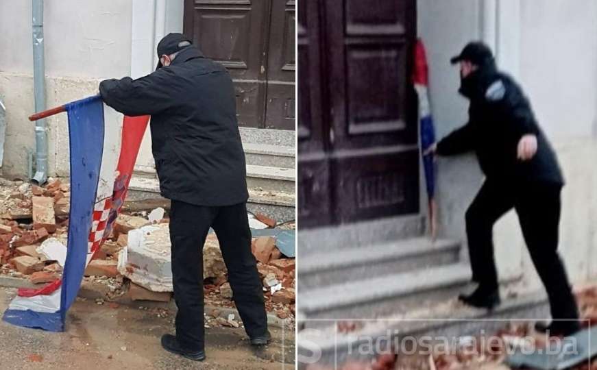 Otkrivamo ko je Bosanac koji je iz blata podigao zastavu Hrvatske u porušenoj Petrinji 