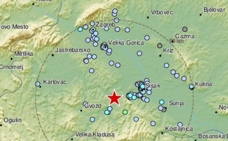 Novi zemljotres potresao Hrvatsku 